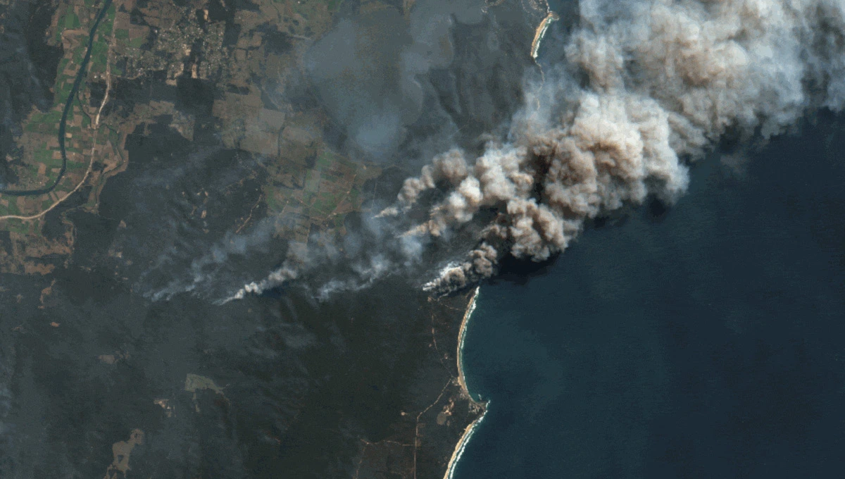 Satellite Image of Burnt Areas